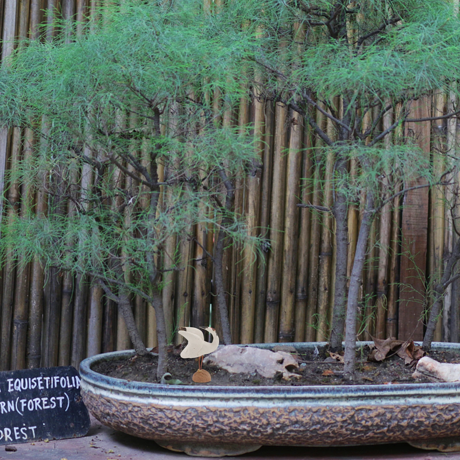 

3Pcs Mini Garden Bonsai Decor Ceramic Craft Ornament Fairy Garden Micro Landscape Decoration Succulent Potted Ornament