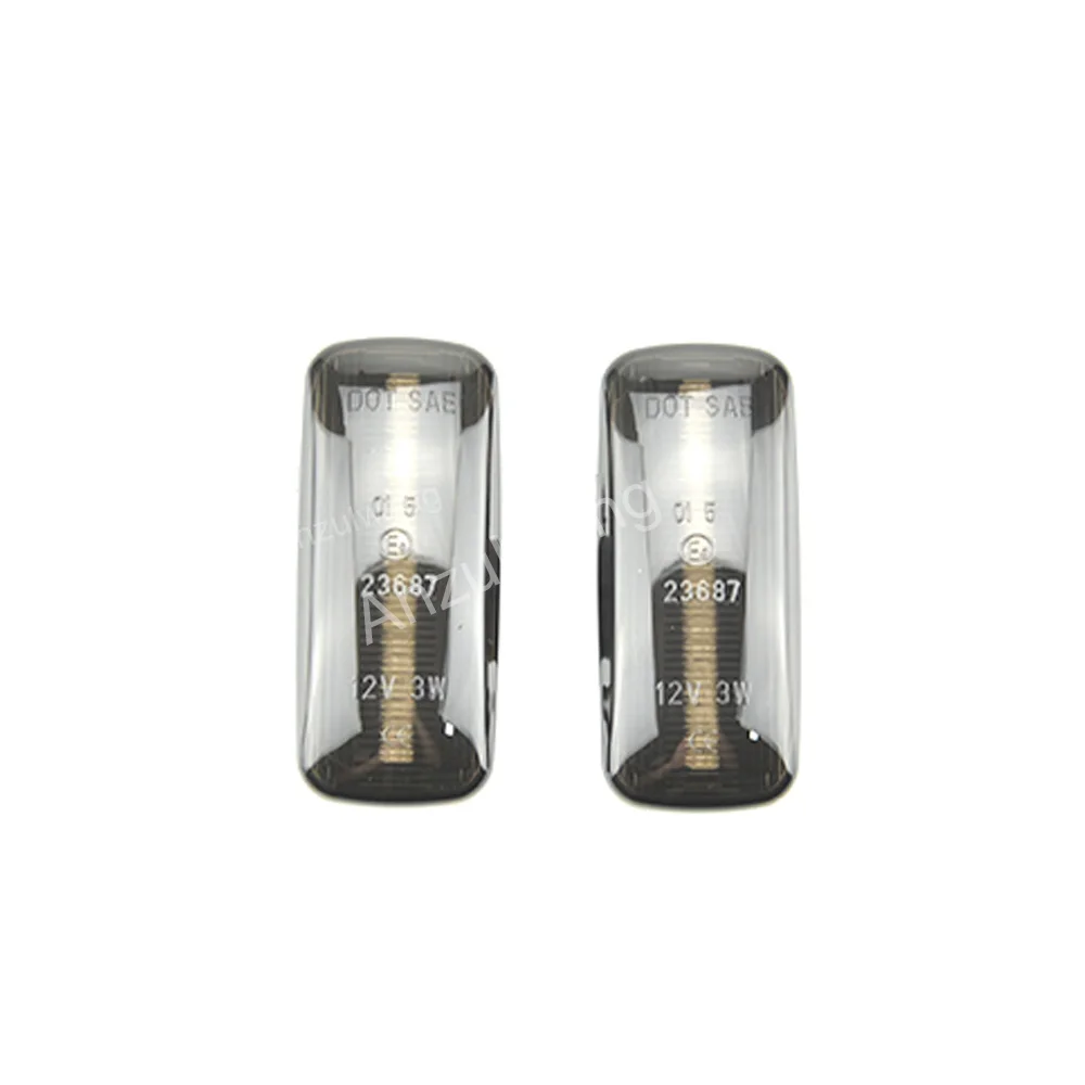 For Jeep Commander Liberty Smoked Dynamic LED Side Marker Turn Signal Lights For Dodge Charger Avenger Town & Country