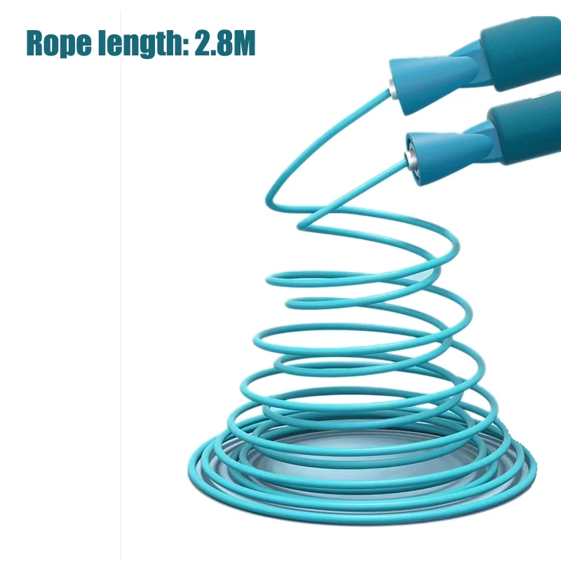 Skip Rope Fitness Fat-burning Jump Ropes length 2.8M Non-Slip Handle Jump Rope for Adult  Children