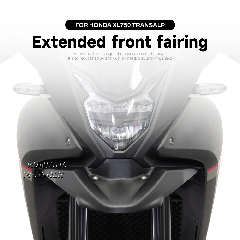 

For HONDA XL750 TRANSALP 2023 2024 Nose Fairing Cowl Extension Wheel Cover XL 750 Transalp Motorcycle Front Beak Fender Extender