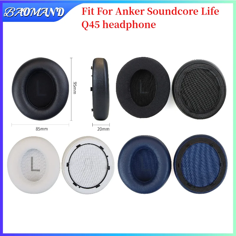 

Replacement Earpads for Anker Soundcore Life Q45 Headset Headphones Leather Sleeve Earphone Earmuff