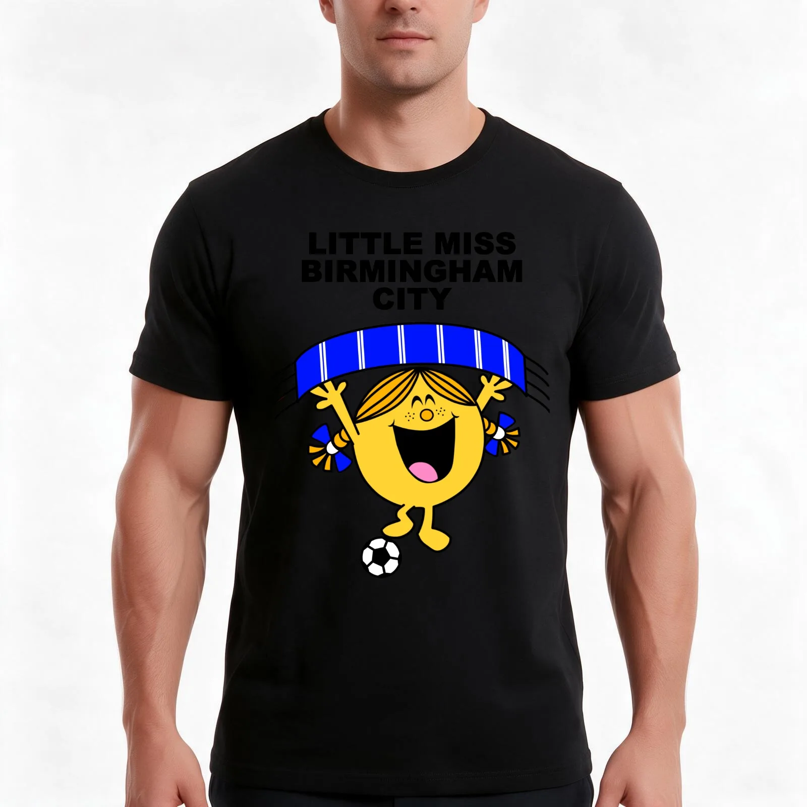 Little Miss Birmingham City T-Shirt, Summer Casual Cotton Tee, Oversized Streetwear Tops, Vintage Graphic Print, 100% Cotton