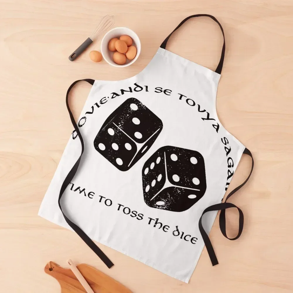 

Time To Toss The Dice - Фартук «Колесо времени» Для приготовления пищи Женский фартук для работы повара