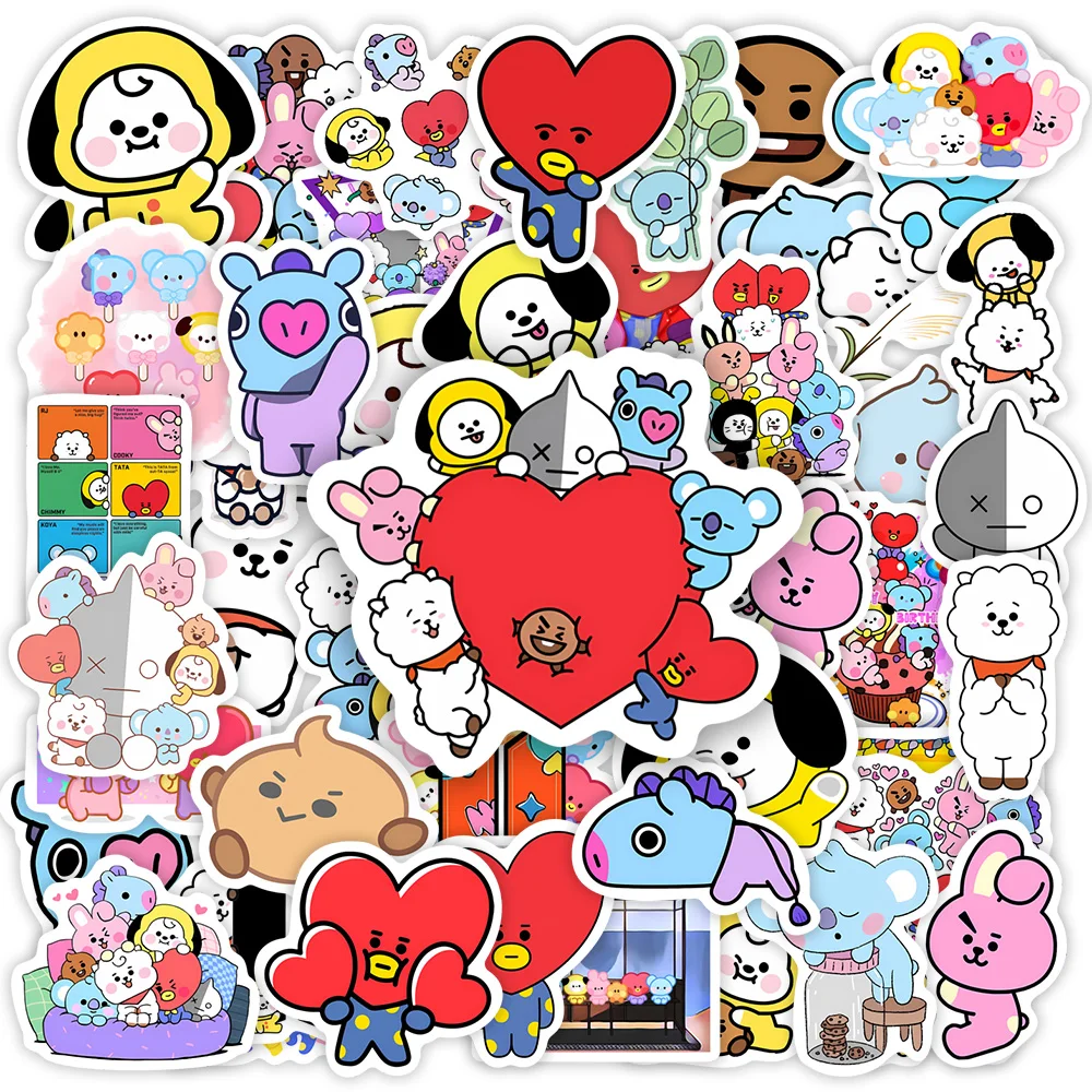 Cute Cartoon Animation Family Stickers DIY Toy Gift Decorative Graffiti Decal for Phone Luggage Laptop Scrapbook Waterproof