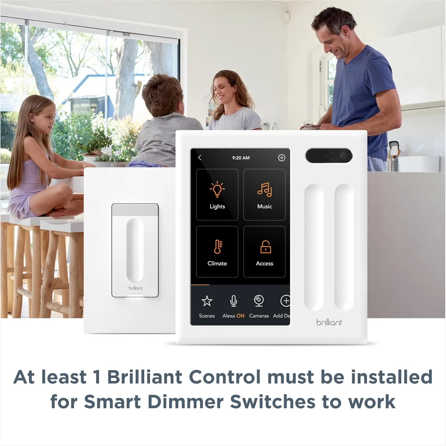 

Умный диммер-выключатель (белый) — совместим с Alexa, Google Assistant, Apple HomeKit, Hue, LIFX, SmartThings, TP-Link, Wemo и другими.