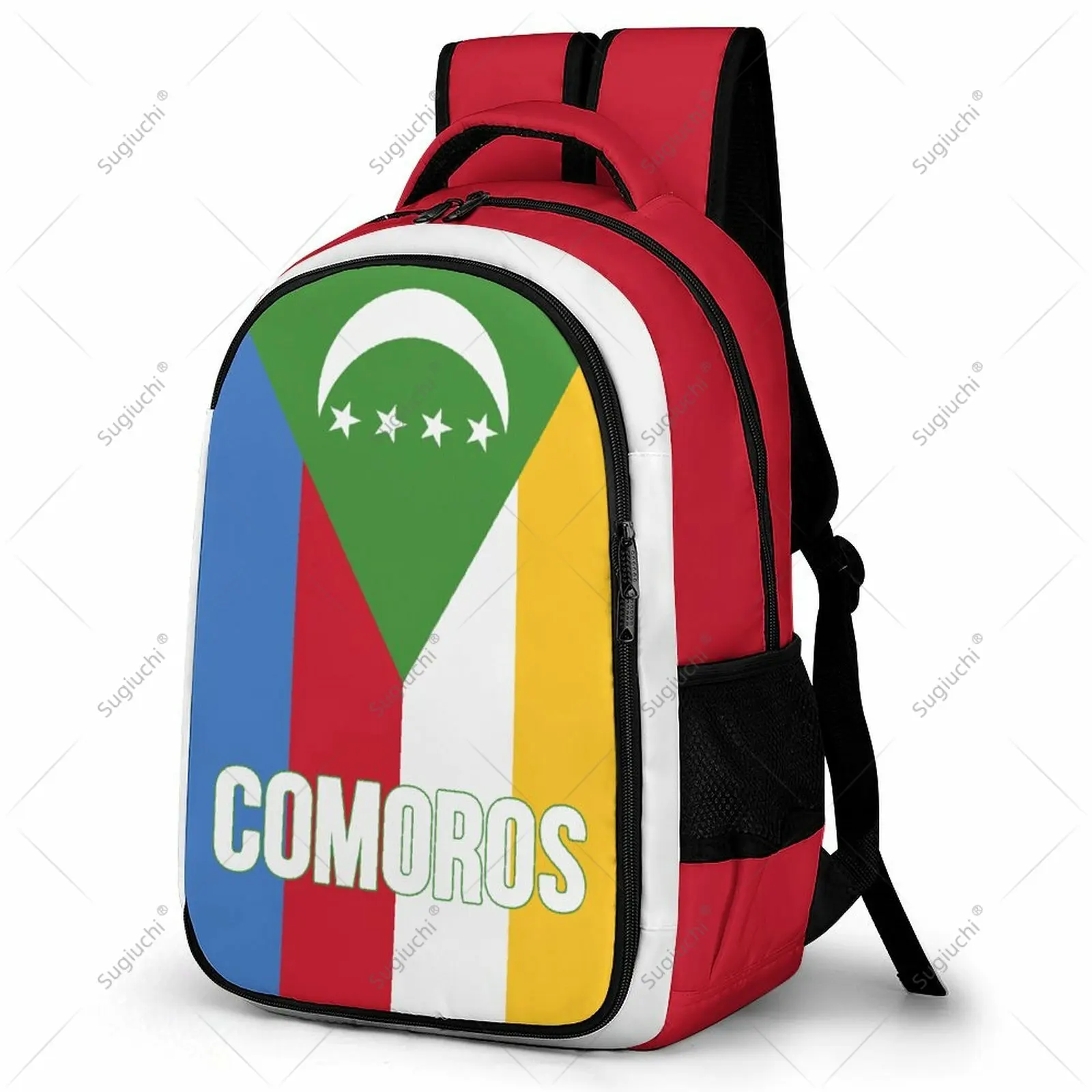 

Backpack Comoros Flag Student Schoolbag Smart Business Travel Leisure Backpack Laptop Back Pack Office Work Bag