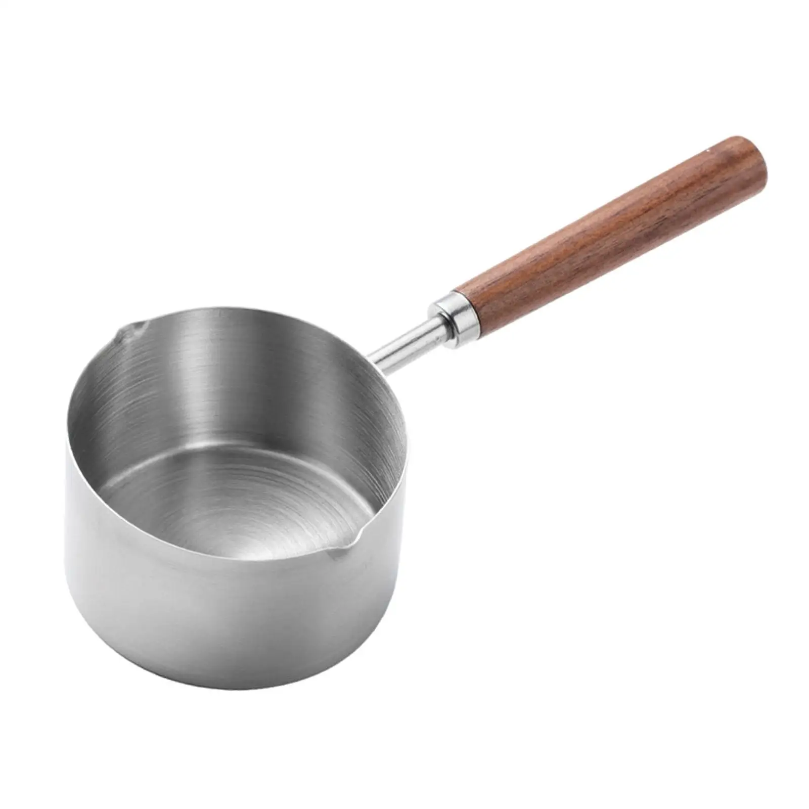 Hot Oil Small Oil Splashing Oil Melting Cooking Pot Fried Egg Pan Stainless Steel Milk Pot for RV Travel Egg Frying