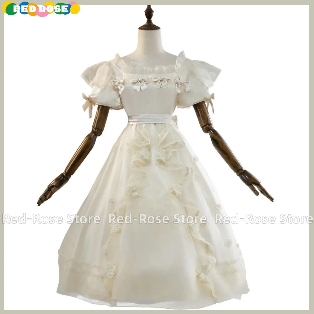 Anime Game Identity Ⅴ Little Girl Eurydice Cosplay Costume Wig White Princess Skirt Lolita Woman Lovely Kawaii Halloween Suit