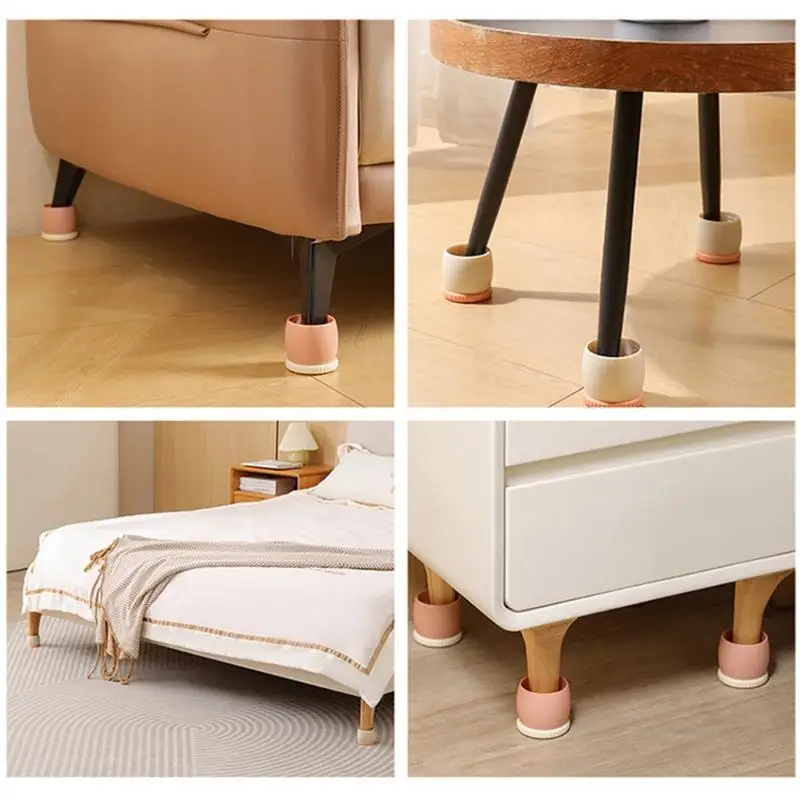 

Y1UD 2Pcs Bed Frame Stabilizers Pad Adjustable Furniture Leg Pad for Headboards, Bed