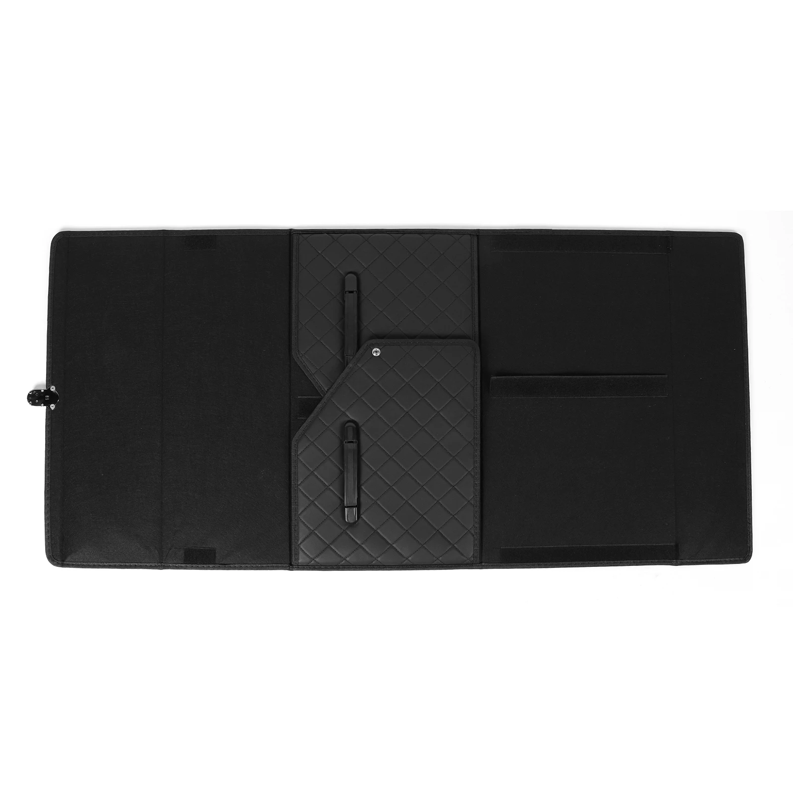 

Double-Layer Storage Organizers Adjustable & Collapsible Cargo Box Collapsible Car Caddy Organizer for SUV Cargo Van Accessories