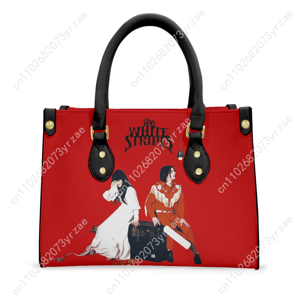 The White Stripes Handbag Mens Womens Fashion Personalized Patterns Tote Bag Shoulder Bag Business Commuter Purse Custom Bags