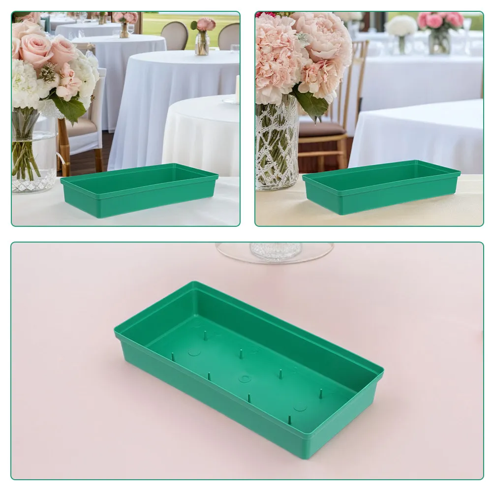 Floral Flower Arrangement Holder Plastic Halloween Christmas New Year Floral Foam Box Floral Foam Bowls Floral Foam Plate 6PCS