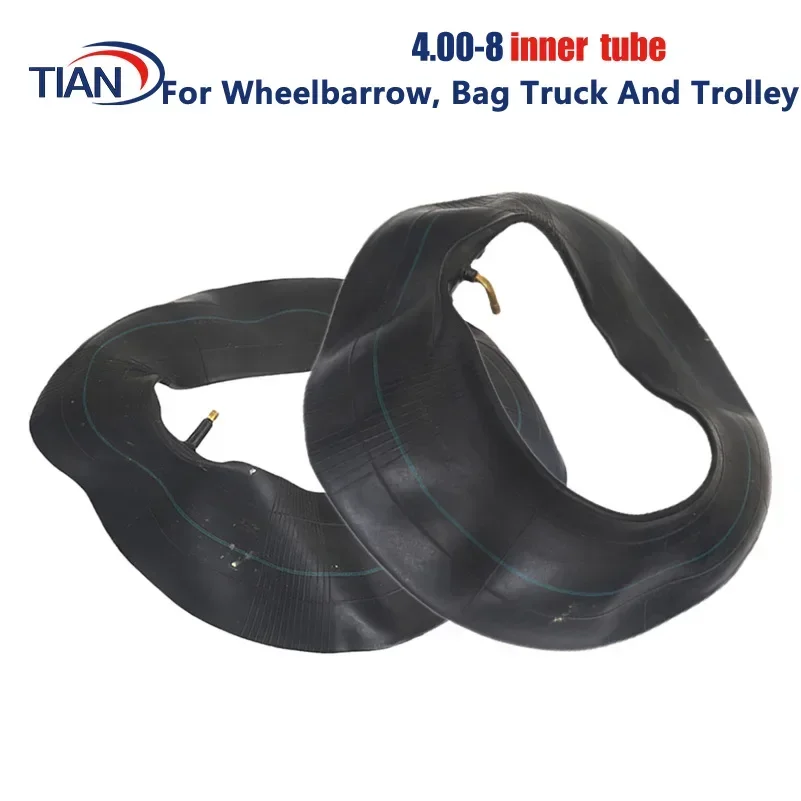 4.00-8 Tyre Inner Tube For Wheelbarrows Sack Trucks Trolleys 4.00/4.80-8 (4.80 / 4.00 - 8 ) bent and straight valve