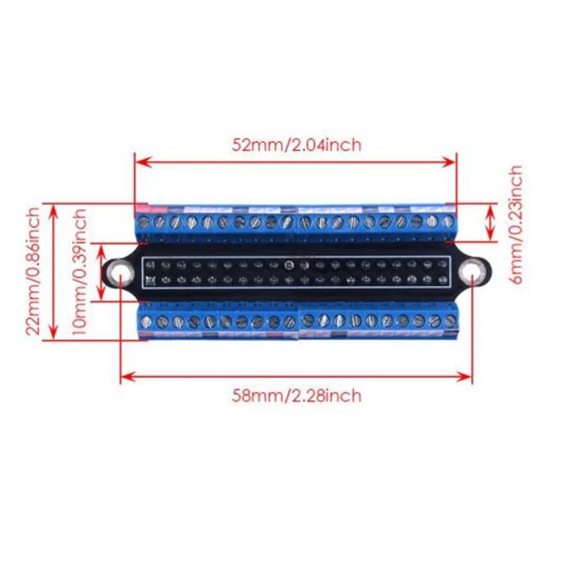 Mini Terminal Breakout Board GPIO Expansion Board Terminal Breakout Board Für Raspberry Pi 4B/3B +/3B/2B/1B +/Zero/Zero W