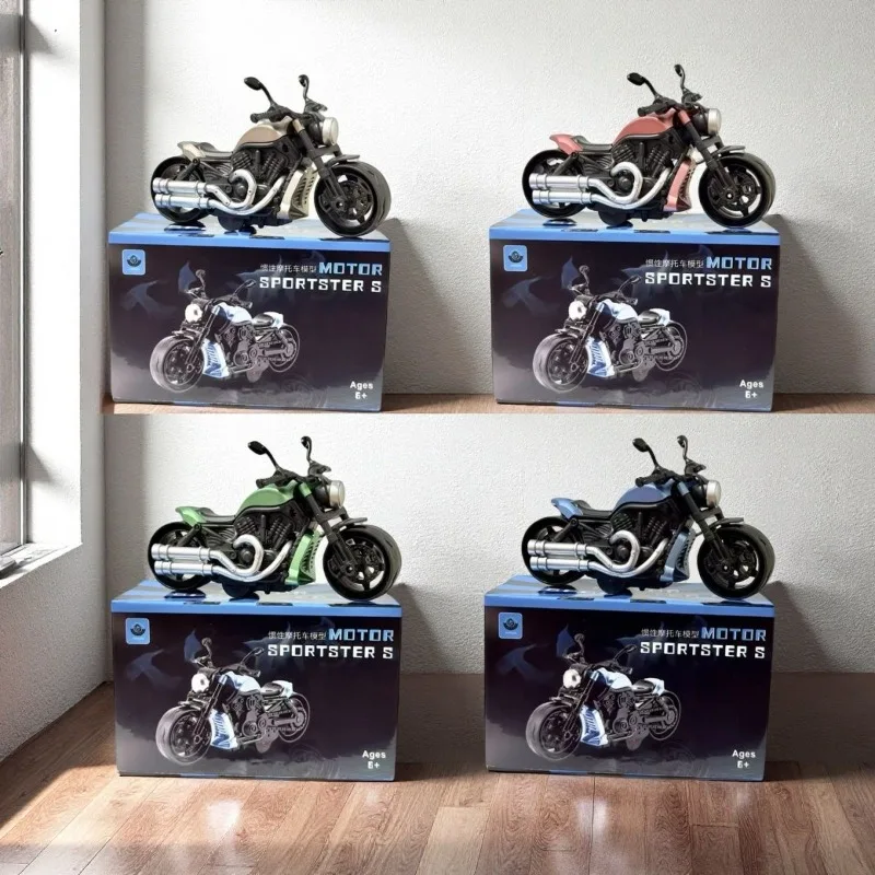

Children's inertia toy car motorcycle motorcycle model motorcycle desktop ornaments birthday gift for boys and girls.