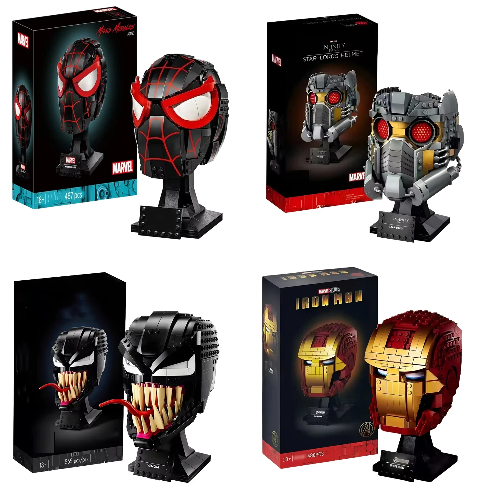 

Легенды Marvel, lega Marvel, Человек-Паук, Веном, строительные блоки, Железный человек, Веном, персонаж мультфильма, строительный блок, игрушки для подарков