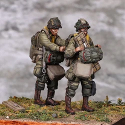 1/35 Resin Figure unpainted model Kit, World War II American Paratrooper, unassembled and unpainted GK