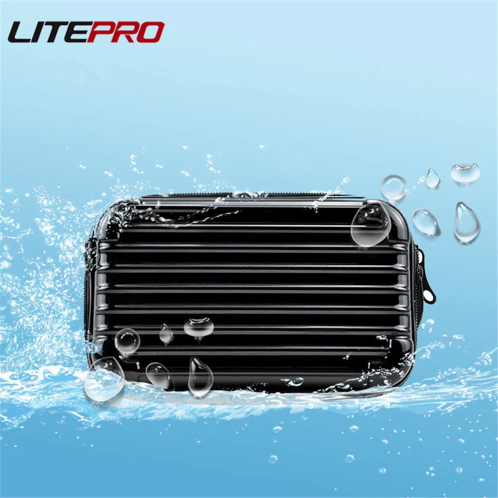 Litepro Portable Headstock Pig Nose Bag Waterproof Mini Suitcase Storage For Brompton Bicycle