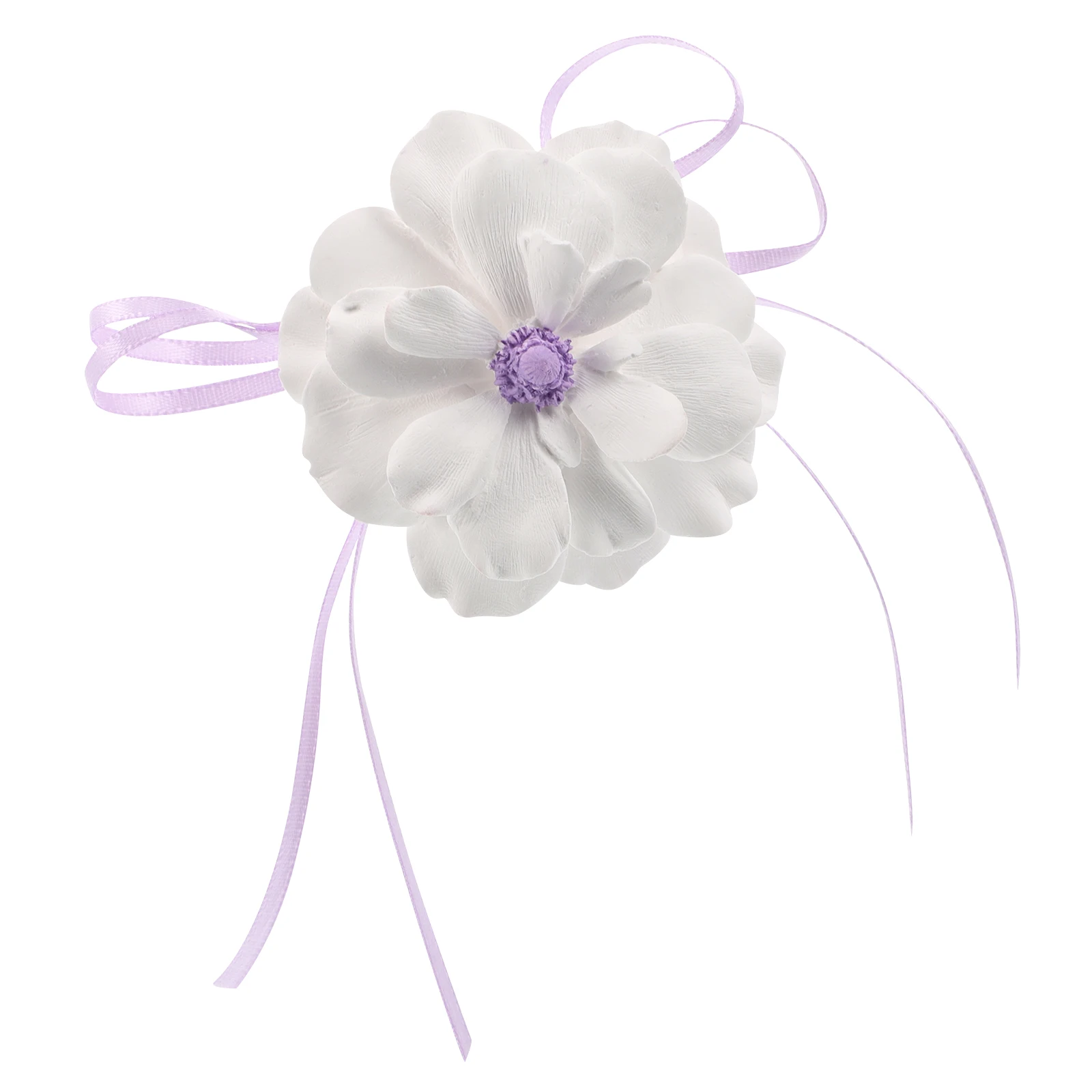 

Cute Flower Car Air Freshener Diffuser Clip White Essential Oil Vent Decoration Women Interior Accessories Scent Aroma