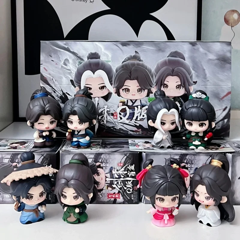 Genuine Jianlai Animation Q Blind Box Chen Pingan Ning Yao Xianxia Figure Desktop Decor Collectible Gift Chinese Ink Style Toy