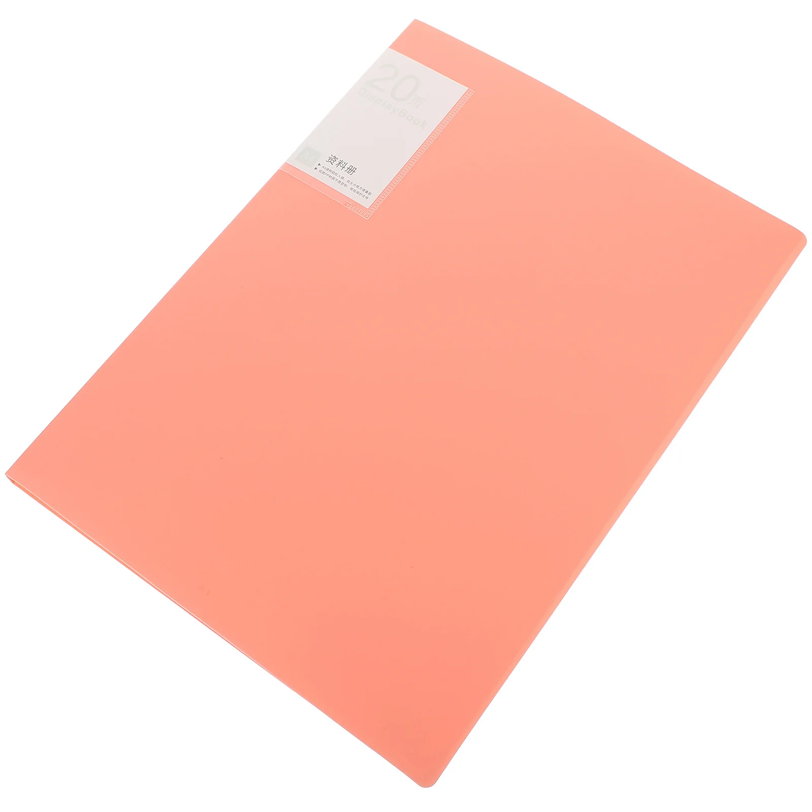 

A4 Folder Insert 20 Pages Information Booklet For School Office Work Projects Presentations Filing Storage Plastic Test