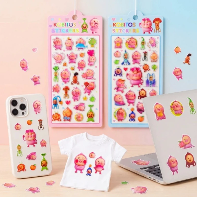 40pcs-japanese-squishy-peach-puffy-3d-solid-relief-stickers-cartoon-cute-diy-phone-decor-sticker-student-hand-account-stationery