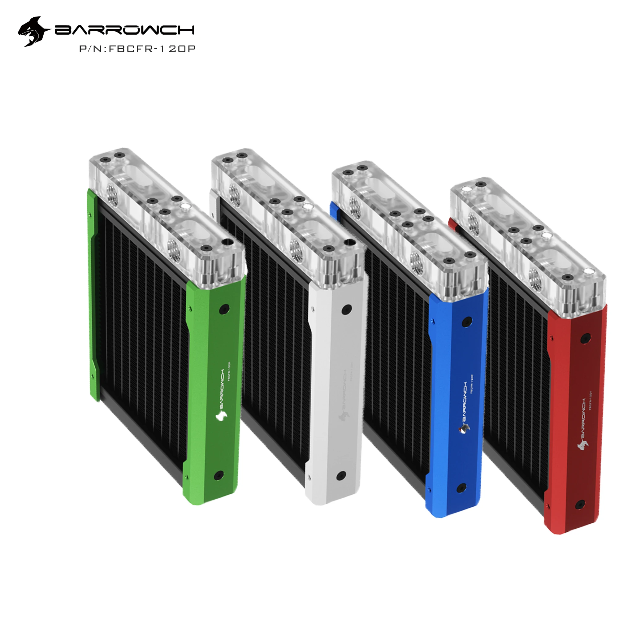 

BARROW 30 мм толстый съемный модульный радиатор водяного охлаждения 120/240 мм G1/4 с резьбой для вентиляторов 12 см, система водяного охлаждения ПК