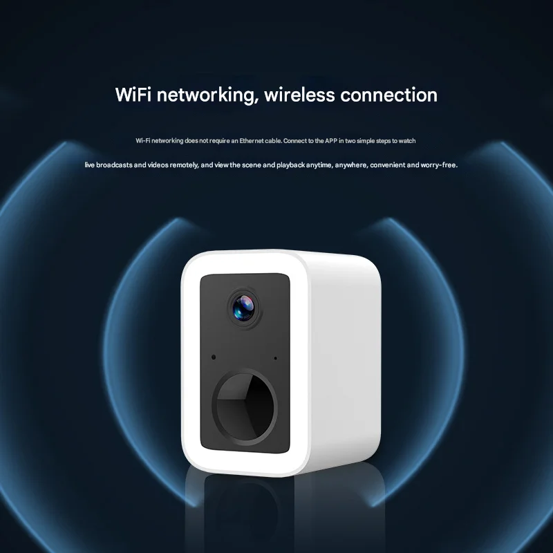 Faretto da 3 MP Batteria senza fili Telecamera Wi-Fi solare Telecamera di sicurezza esterna WiFi a bassissima potenza Visione notturna a colori