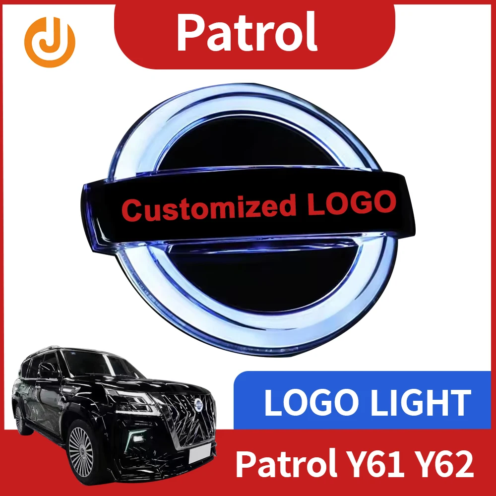 

Car Emblem Front Grille Led Logo Light Accessories For VOLV0 / Patrol Y61 Y62 Led Logo Dynamic Emblem Light