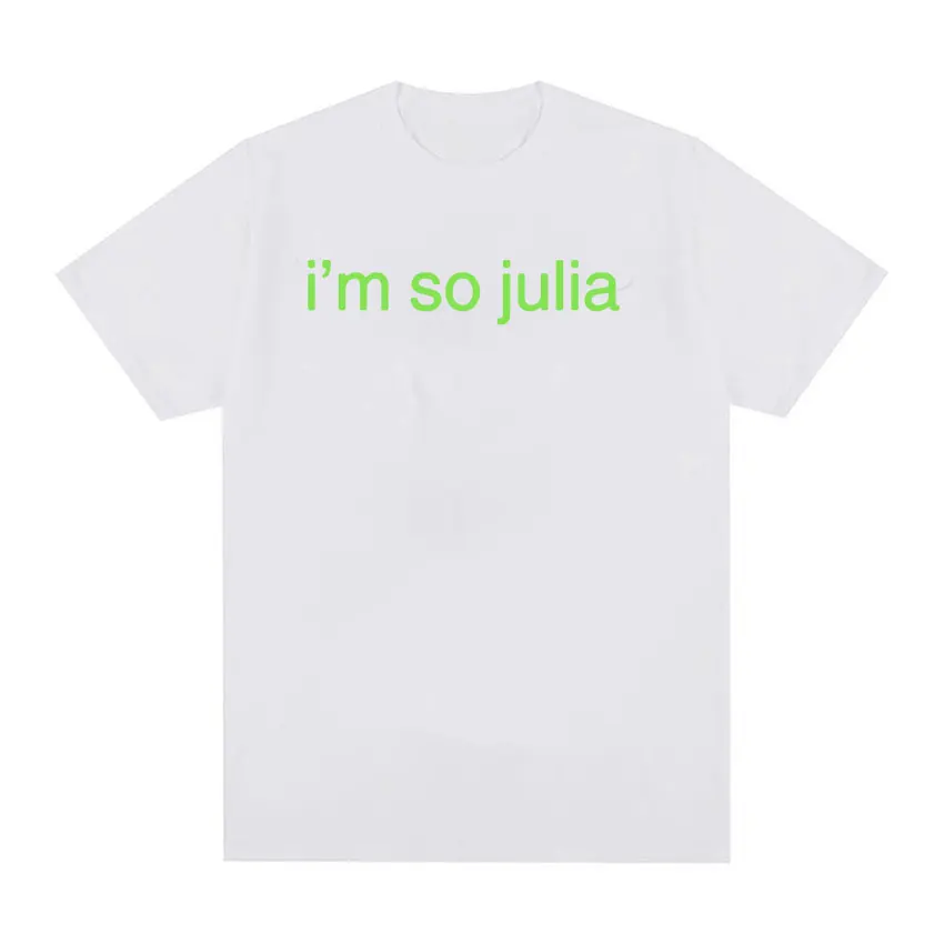 Charli Xcx I’m So Julia Brat Tour Album T Shirts Men Women Retro Fashion High Quality T-shirt Casual 100% Cotton Oversized Tees