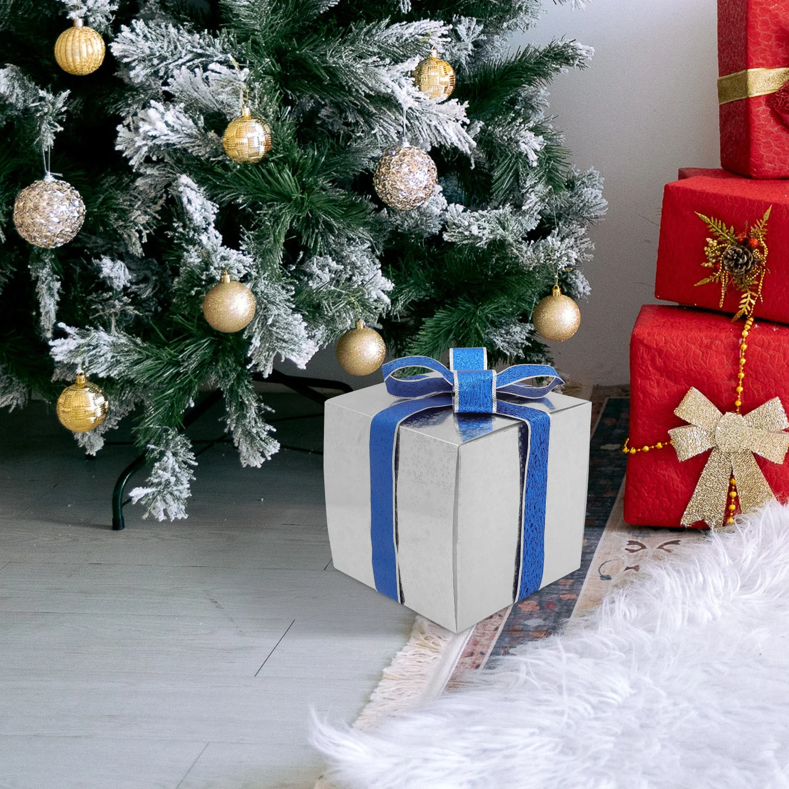 

Exquisite Christmas Gift Box Stackable Xmas Nesting Box Elegant Design Large Capacity Festival Decorations Christmas Decorations