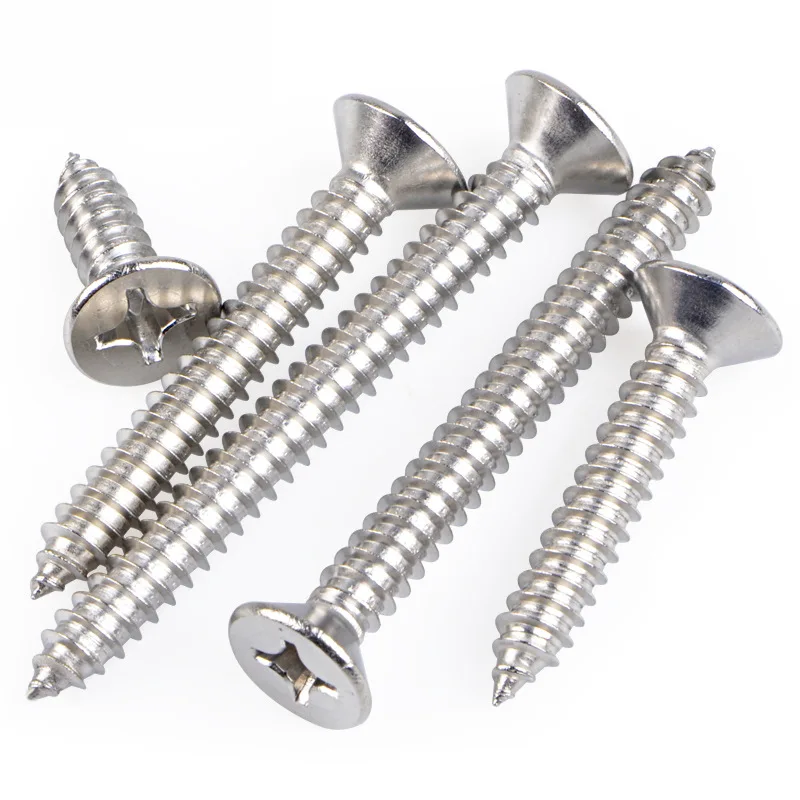 570pcs Pan Head Countersunk Cross Self Tapping Screw Set 304 Stainless Steel Wood Screw