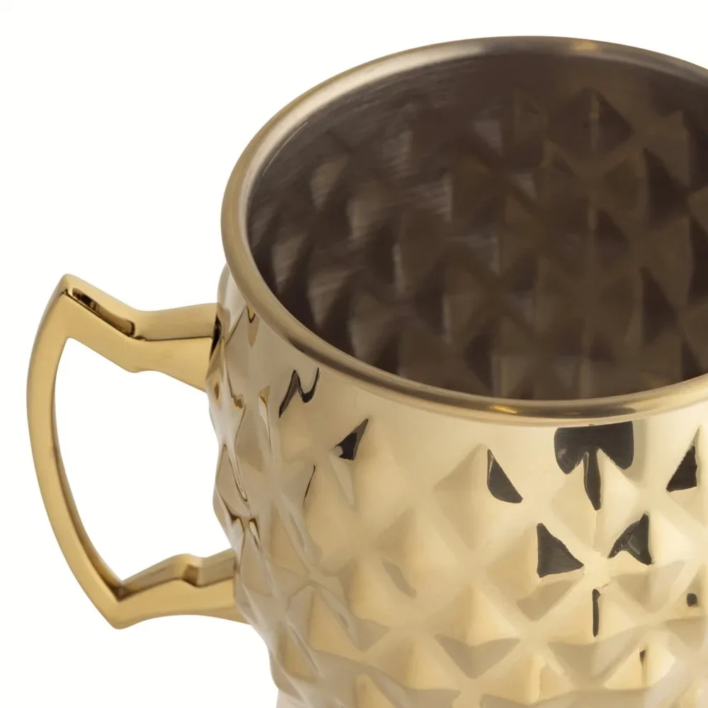 Stainless Steel Moscow Mule Mug Elegant Drinkware Durable Design Ideal Home Use Splash Resistant Unique Bar Accessory