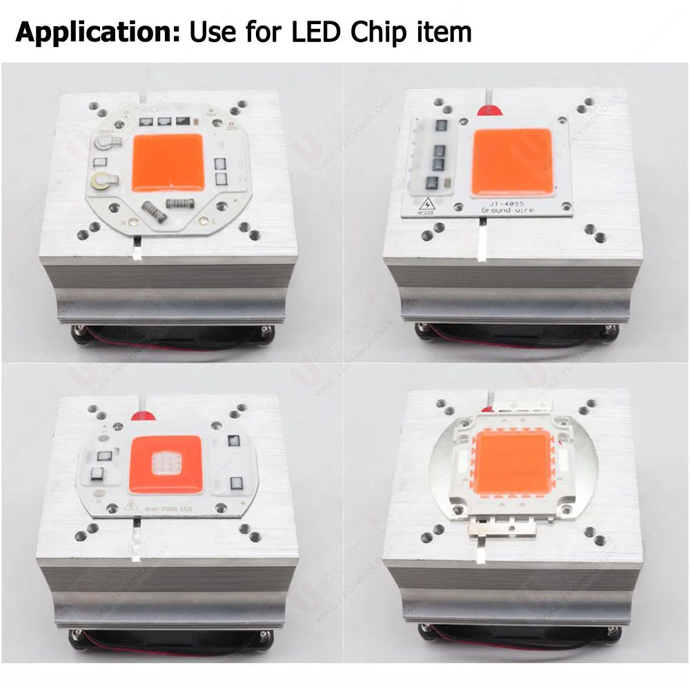 1Set Aluminium Kühlkörper Lüfter 20W 30W 50W 100W 200W LED kühler 60-90 grad 44mm Objektiv + Reflektor Halterung hotsale diy