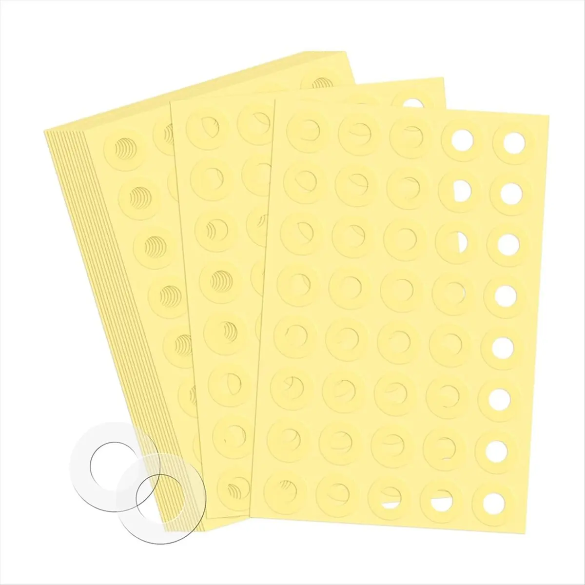 【Best Seller】4000pcs Hole Punch Reinforcement Stickers, Self-Adhesive 1/4 Inch Diameter Loose-Leaf Binder Paper Hole Protectors