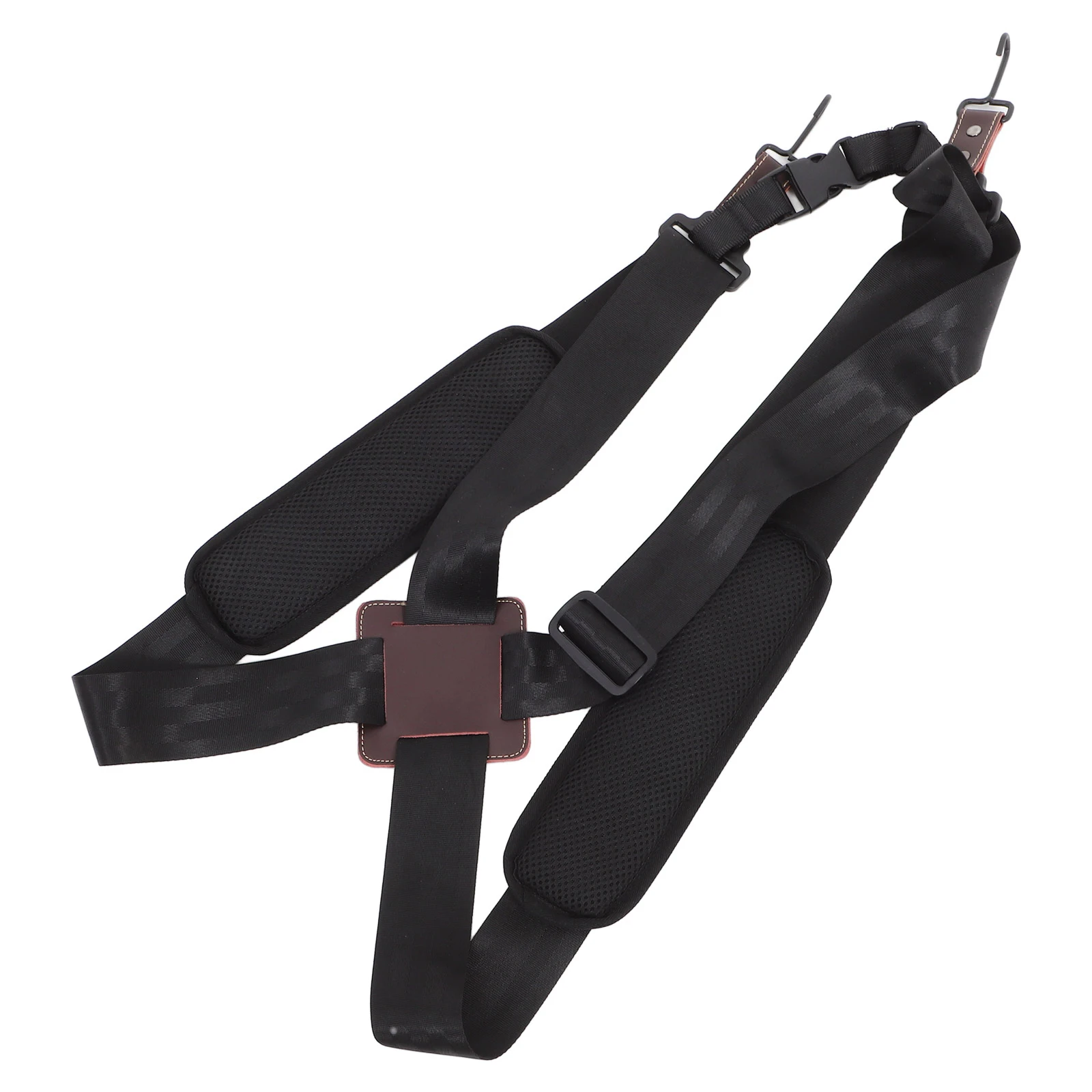 

African Drum Strap Adjustable Snare Drum Belt Replacement Part Musical Instrument Accessory Polyester Black Padded Shoulder