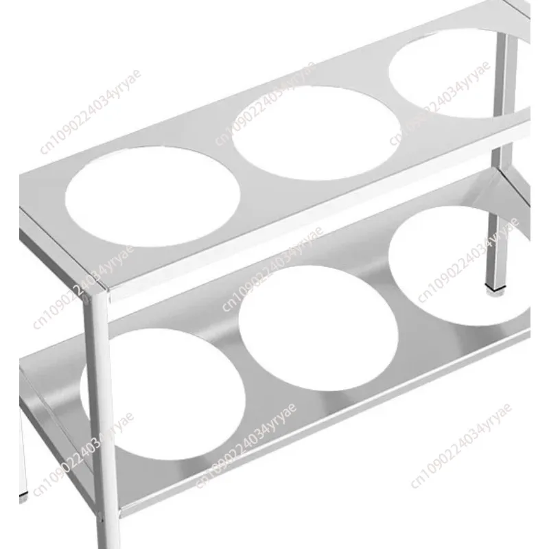 

high and low double-layer round cylinder 16 seasoning rack grid rack small material seasoning box jam box commercial