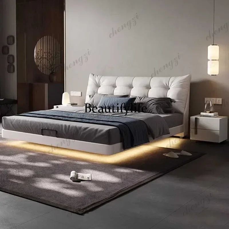 F182 Frame Headboard Luxury Wood Cama De Matrimonio Furniture Black Royal European Double Bed High End Storage King Size Twin Be