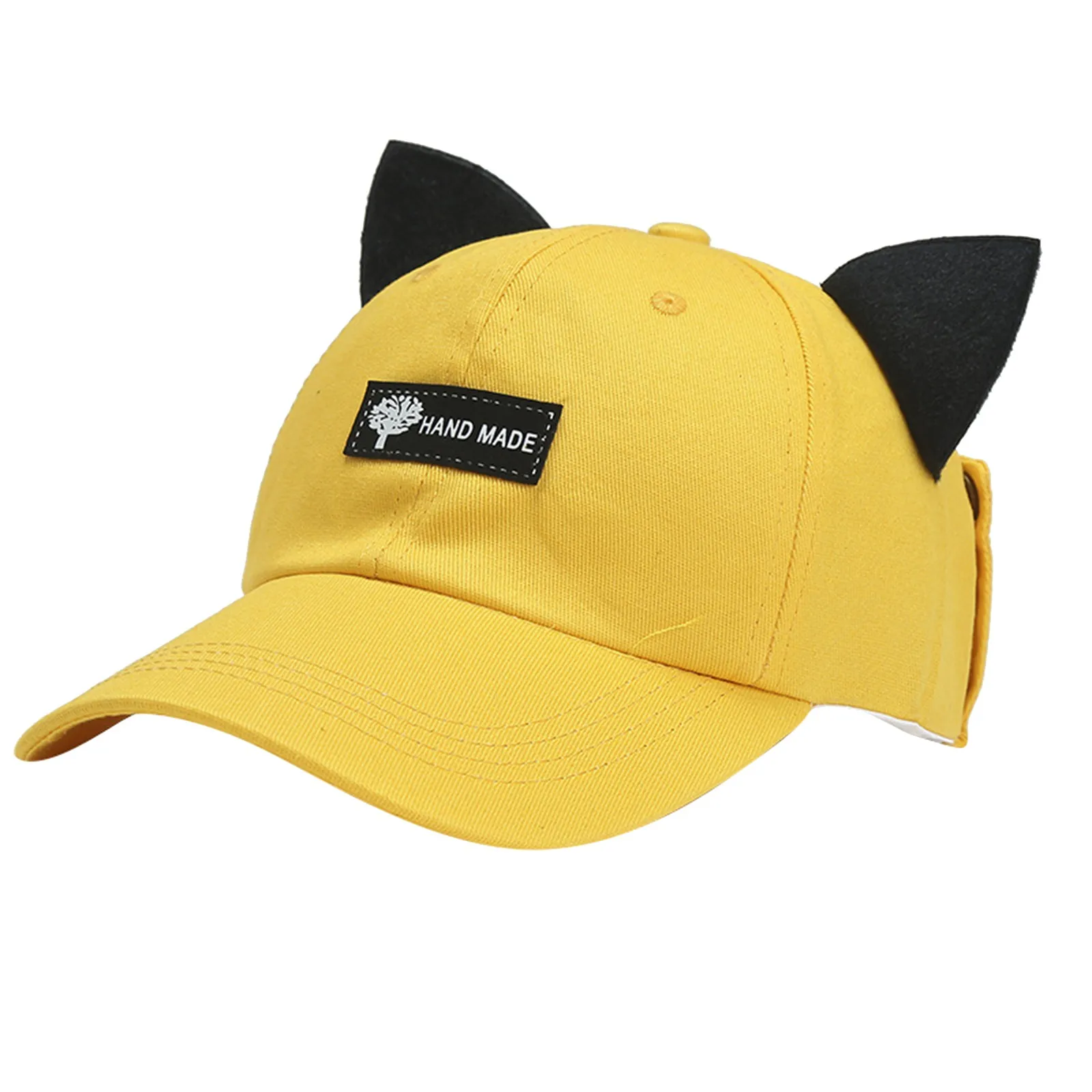 Cute Cat Ear Pilot Glasses Duck Tongue Hat Baseball Men And Women Street Hip Hop Fashion Funny Both Wear Sun Protection Cap 2024