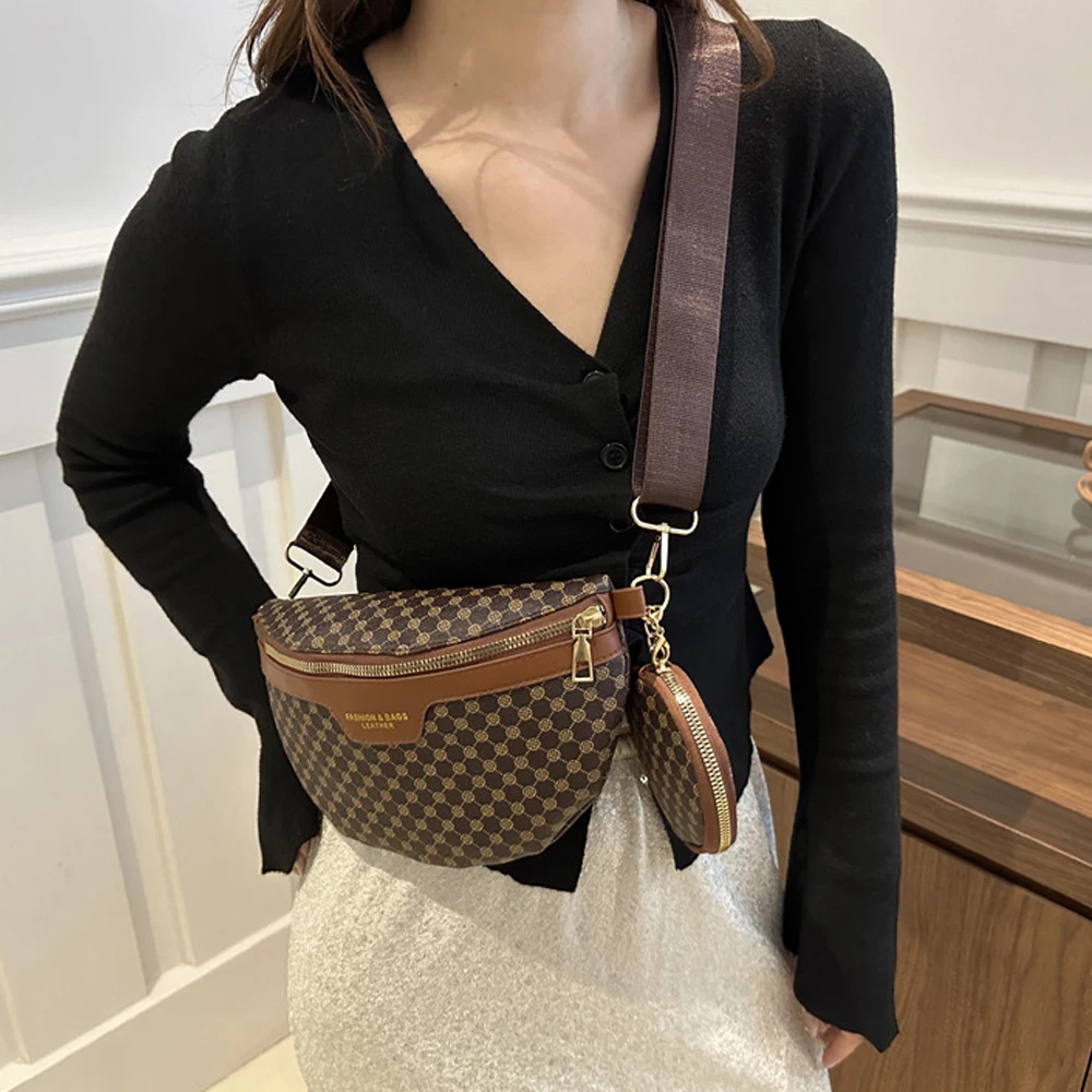 Nowa modna torba na talię, modna torba na klatkę piersiową, codzienna torba na ramię w stylu retro, torba crossbody w wersji koreańskiej, torba damska