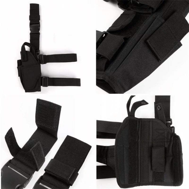 Hide Multi-function Universal Drop Leg Gun Holster Right Handed Tactical Thigh Pistol Bag Pouch Legs Harness for All Handguns