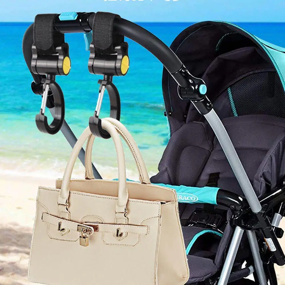 

Convenient Multi-functional Hanger Rotatable Bag Hook Stroller Accessories Stroller Hook Pram Hook