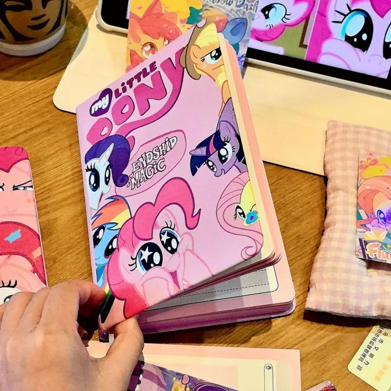 My Little Pony Notebook Pinkie Pie Anime Creative Girl Diary Cartoon Pattern Notebook Student Homework Book Learning Supplies