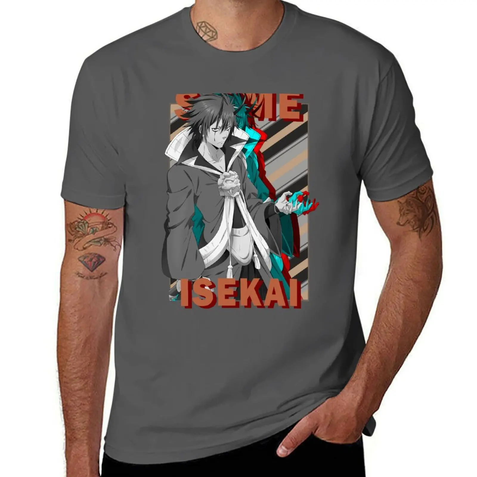 

Benimaru Rgb Glitch Design T-Shirt Casual Loose Daily Wear T-Shirt