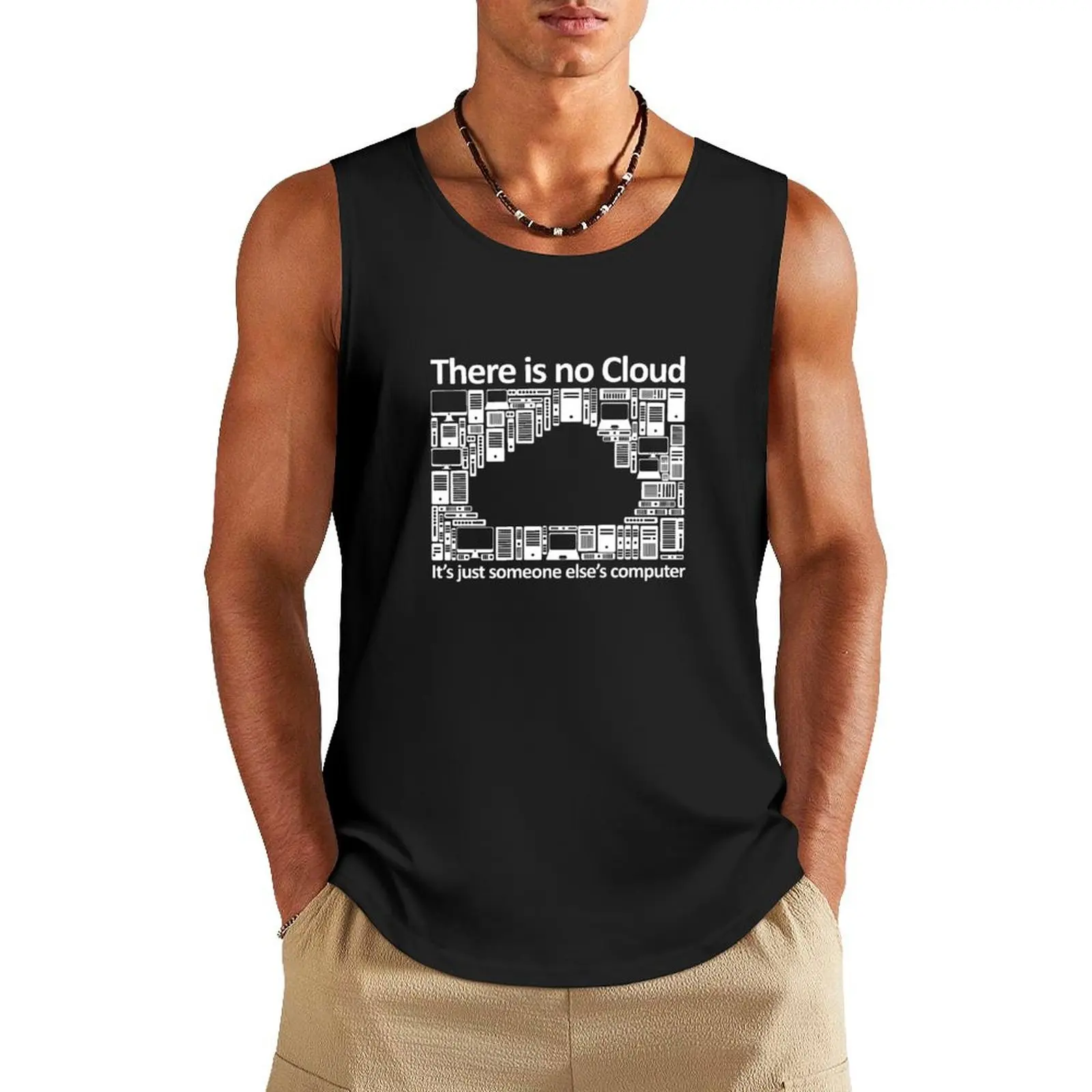 

There is no cloud but just someone else computer funny quote Tank Top basketball clothing sleeveless shirt man anime clothes