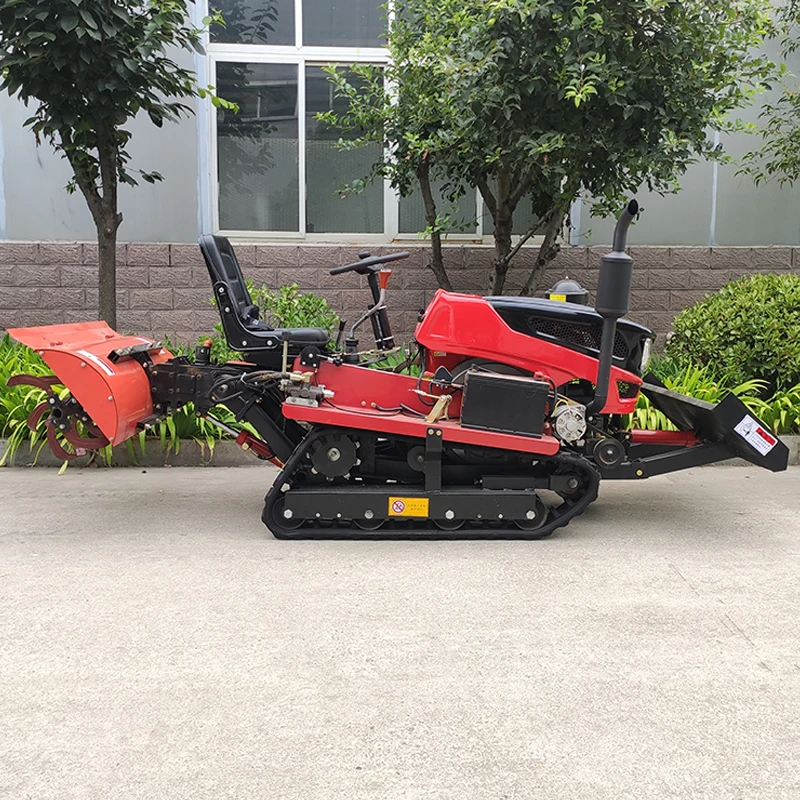 

Customized Tractor Rotary New Multi-Functional Small Farm Cultivator Crawler Rotary Tiller Agricultural Plowing Machine
