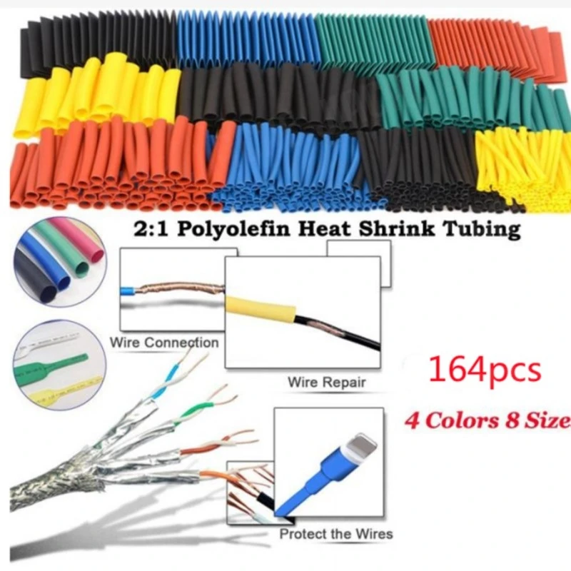 

Heat Shrink Tubing Kit 2:1 Shrinkable Wire Shrinking Wrap Connect Cover Cable Repair Protection Cover