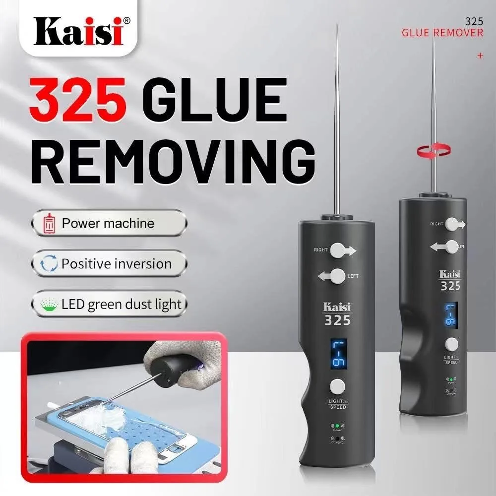 Kaisi 325 strong torque glue remover repair screen removal dry film roll glue machine automatic increase and decrease shaft