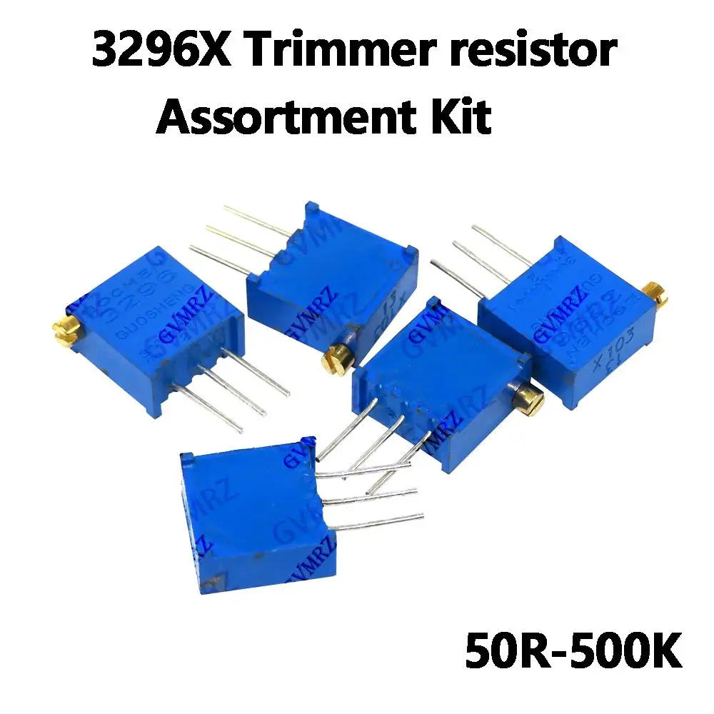 10PCS 3296X  Trimmer resistor Assortment Kit Variable Resistors  for Arduino, DIY Electronics