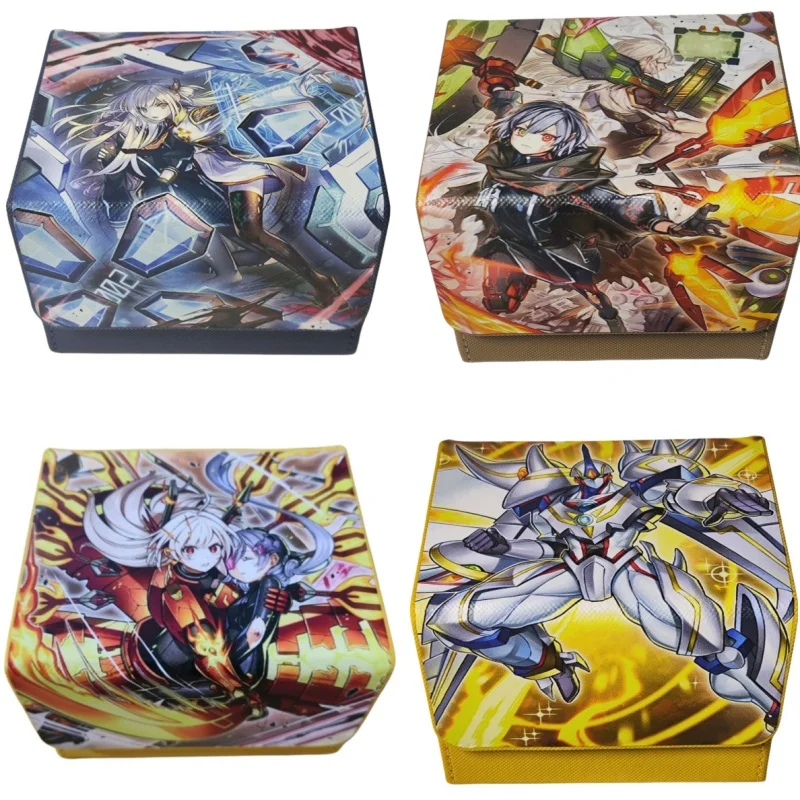 Yu-Gi-Oh etui na karty Exodia Kurikara niebieskie oczy biały smok prometean DIY skórzane figurki figurka gra kolekcjonowanie przechowywanie pudełko